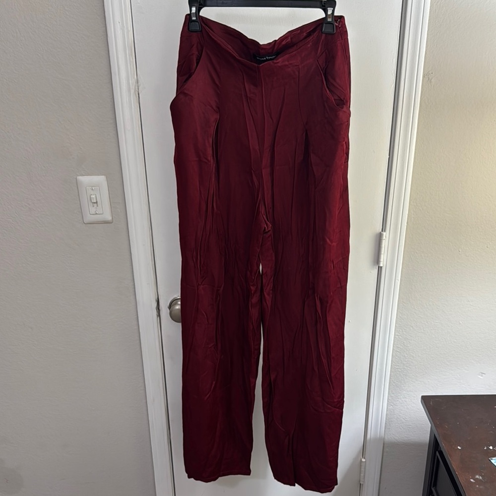 Elegant Red Women's Pants